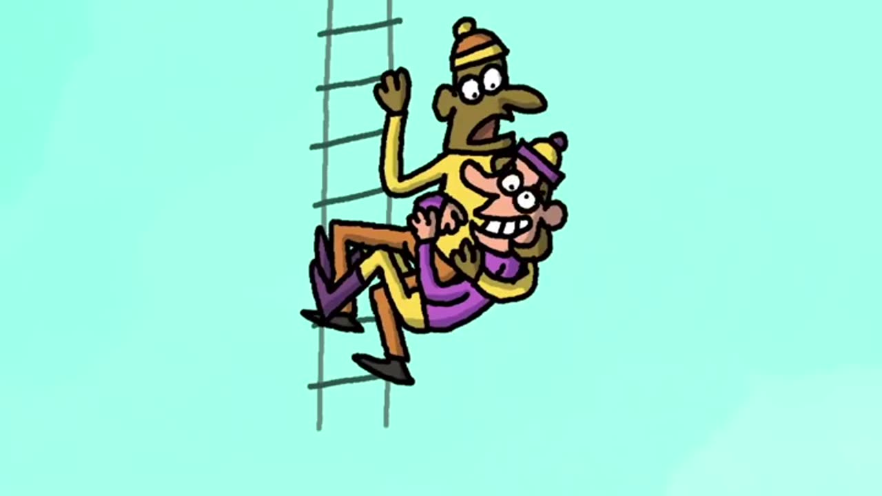 Wait for end . animated cartoon video