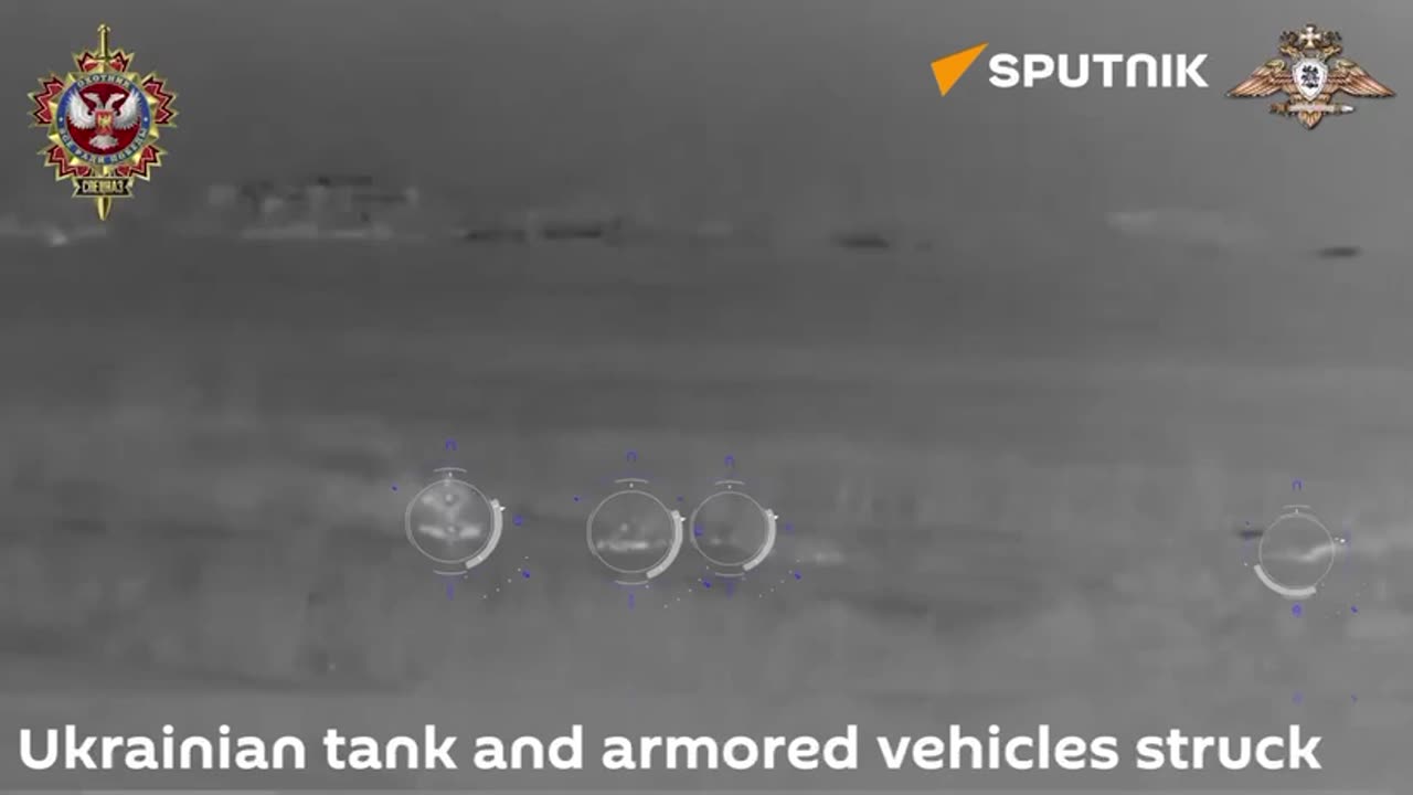Kornet-E Missile Destroys 4 Ukrainian Vehicles At Once