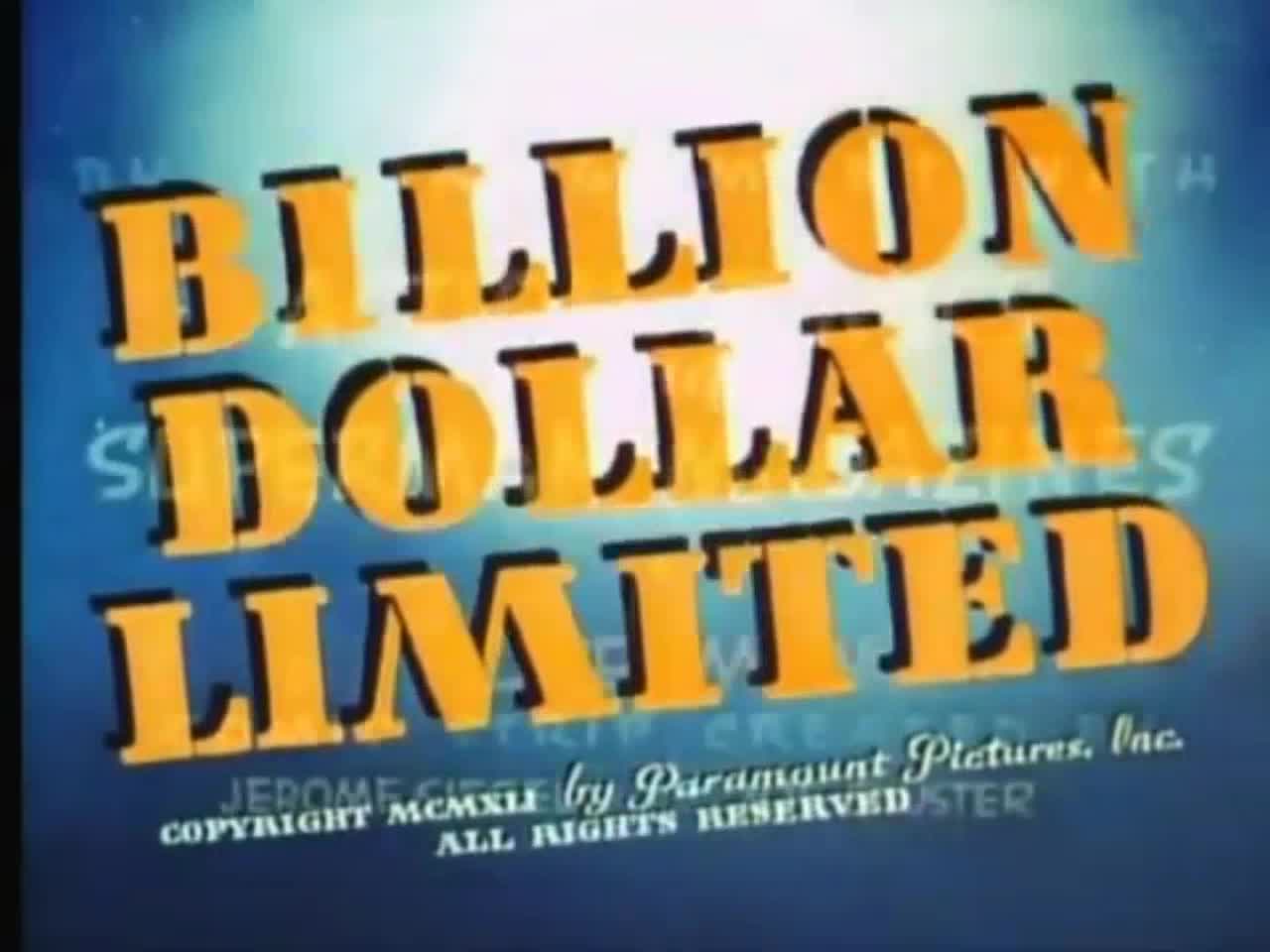 Superman "Billion Dollar Limited" (1942)