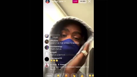 Booggz IG live dissing Hoodlum