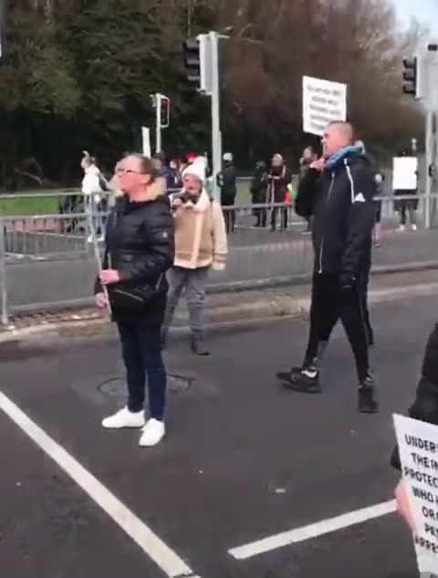 Dublin airport brought to a standstill today as concerned Irish citizens block all exits...