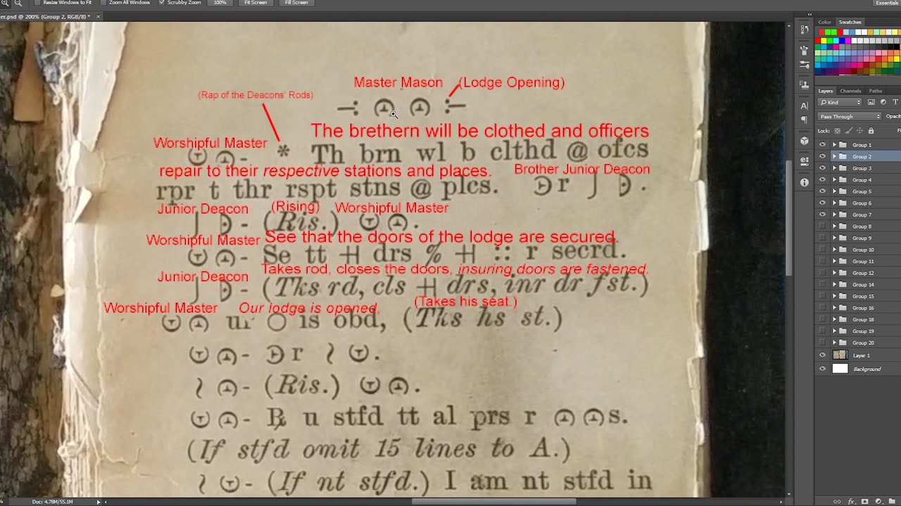 120 Year Old Masonic Ritual Book Deciphered!