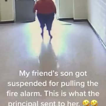 Sherman set off the fire alarm