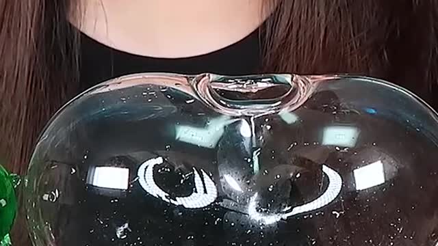 Interesting Bird Glass Water Colorful Drinks #zoeyasmr #zoeymukbang #bigbites #mukbang #asmr #food #