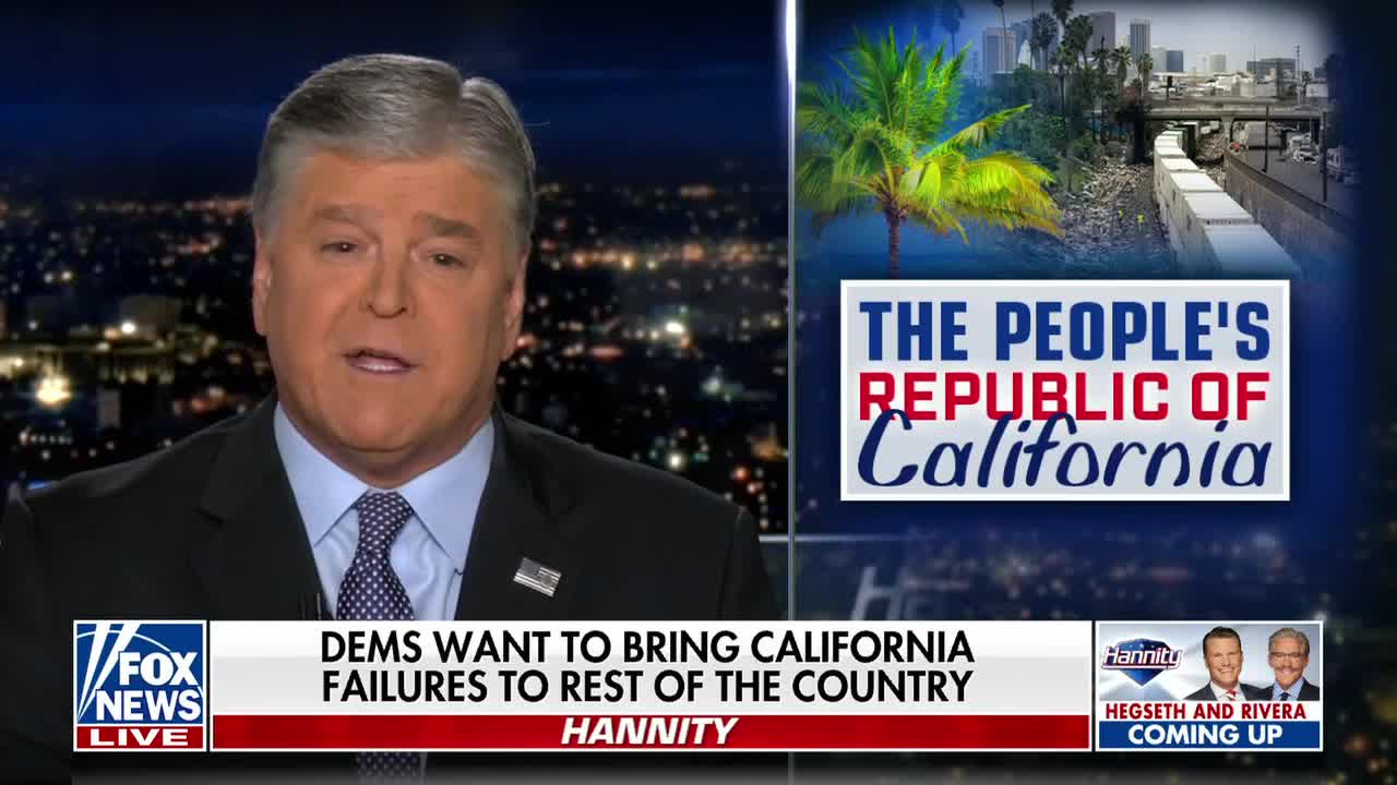 Sean Hannity: Gavin Newsom can't wait to be king