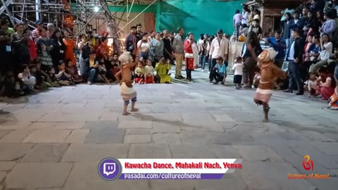 Kawacha Dance, Mahakali Nach, Yenya (Indra Jatra), Hanuman Dhoka, 2080, Day 1