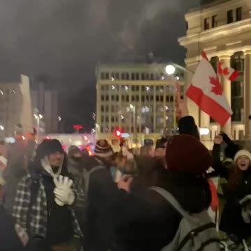Canadians Celebrate with Fireworks After Withstanding Heavy-Handed Policing in Ottawa