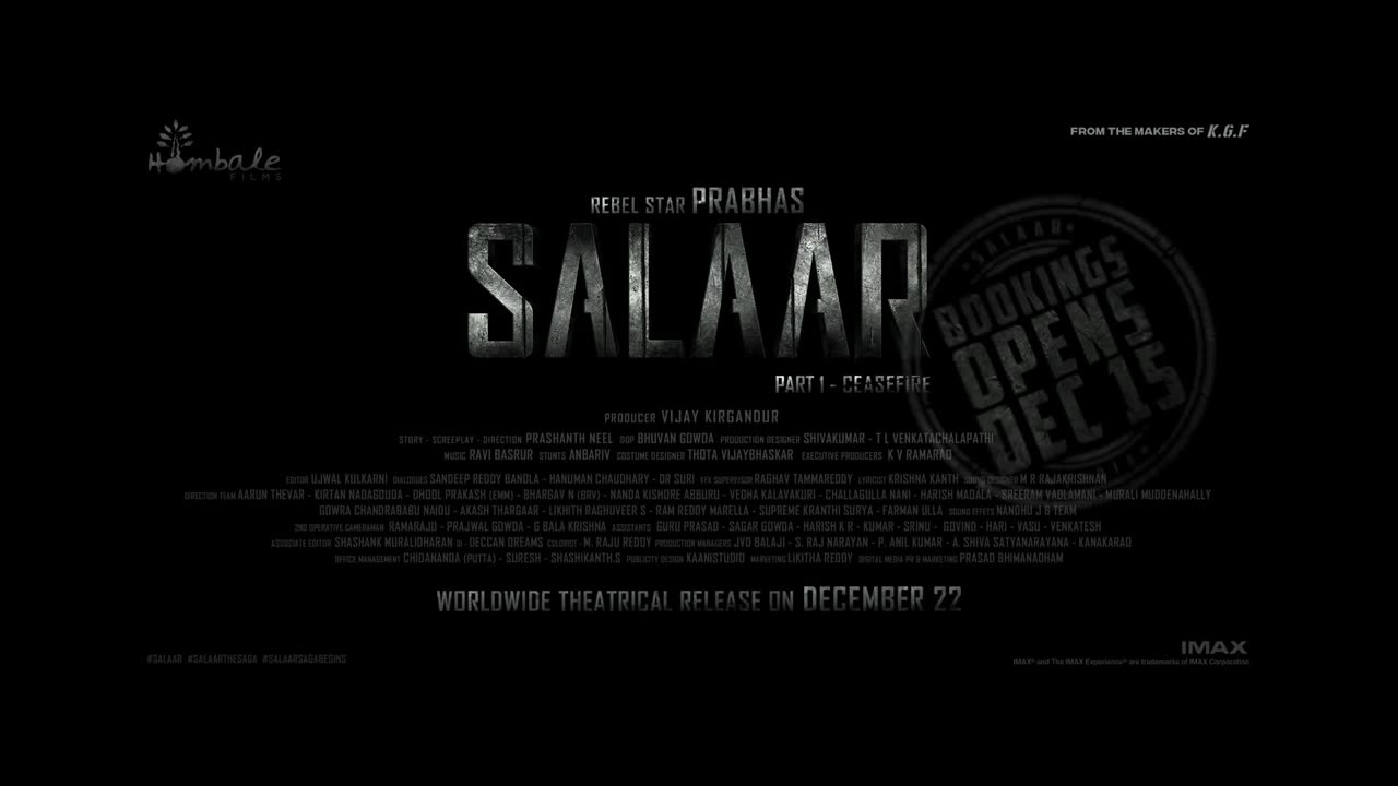 Salaar Hindi Trailer Prabhas