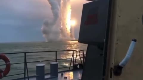 Caliber missile launches