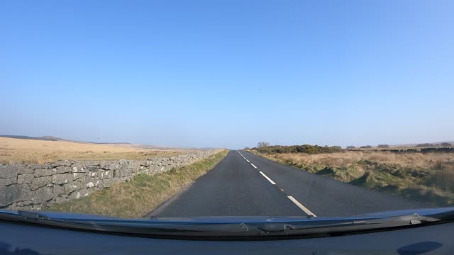 Driving in Dartmoor. Speedlapse. GoPro