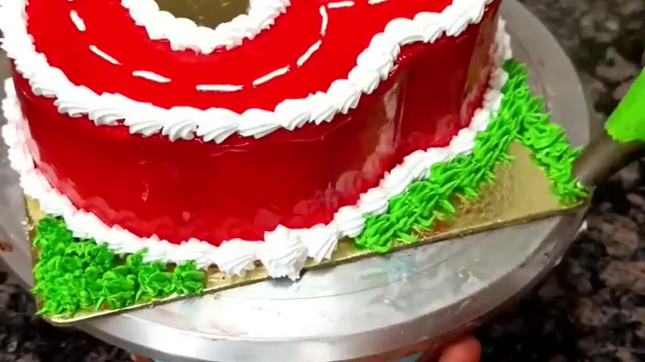 Three 3 Number Cake I Red colour|l #vtshorts #vairalvideo #shortsvideo