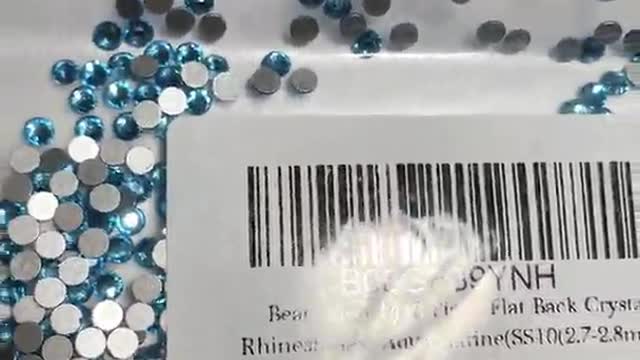 Beadsland Flat Back Crystal Rhinestones Round Gems for Nail Art and Craft Glue Fix(1.3mm-8.7mm)