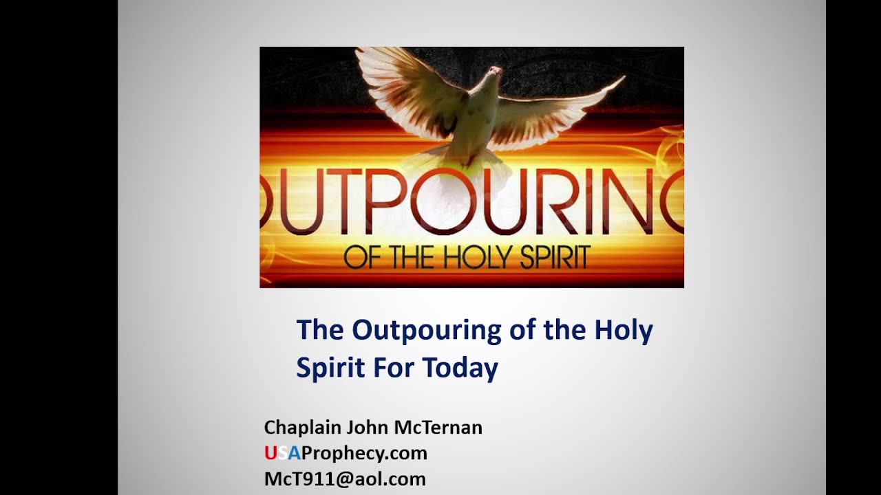 The Outpouring of the Holy Spirit