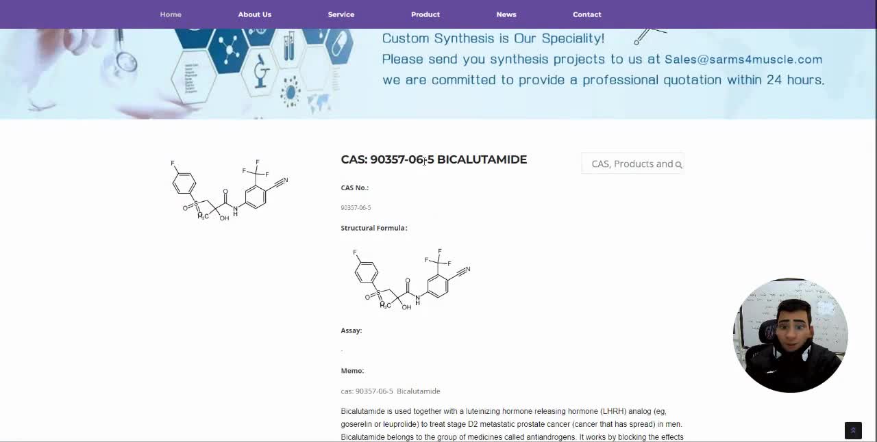 cas: 90357-06-5 Bicalutamide