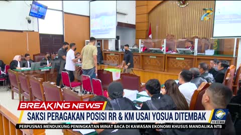 "BREAKING NEWS - Saksi Adzan Romer Peragakan Posisi Ricky dan Kuat Usai Kejadian Yosua "