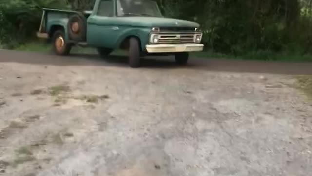 8. 1966 Ford F-250 First test run down the road!