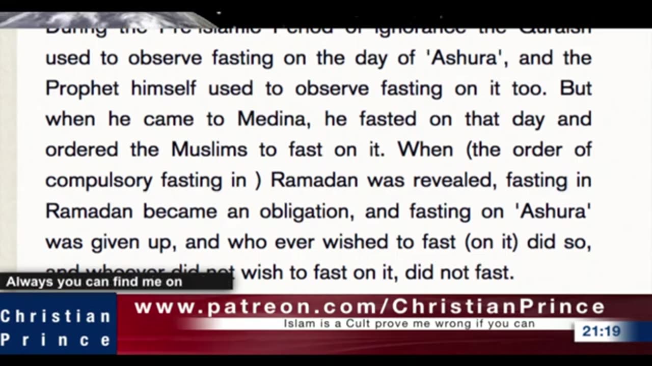 Live debate Ramadan is a pagan eating month or fasting-