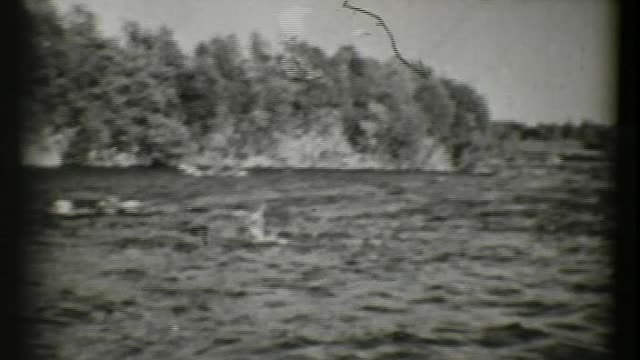 Castle Films - Salmon Fishing Black and White Before sound