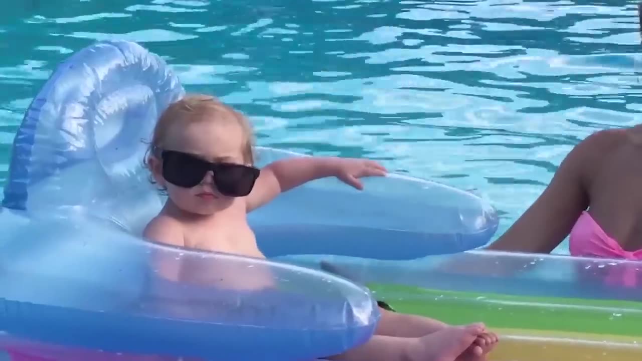 Funniest Moment Go Swimming Of Baby