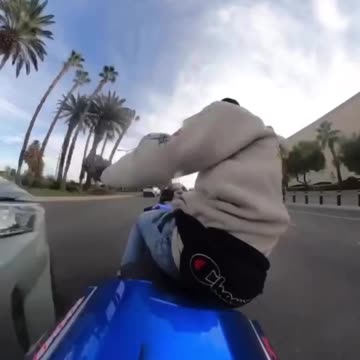 Motorcycle crash in Las Vegas, happened in Jan 2023.