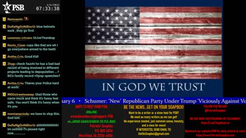 2022-01-04 07:00 EST - Patriots Soapbox AM: with LadyRWB , MykelJaye & DD