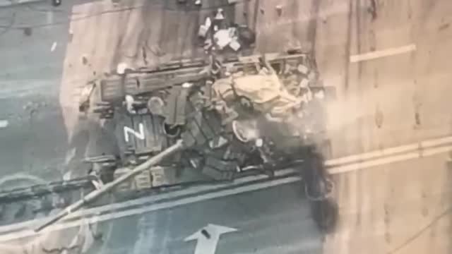 Russian Soldier takes Direct Hit With Artillery Shell