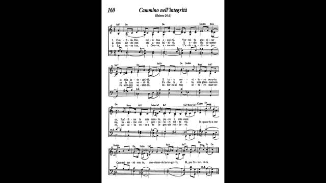 Cammino nell'integrità (canzone 160 da Cantate lodi a Geova)