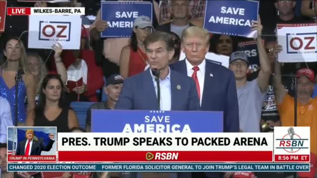 Trump Endorsement of Dr Oz