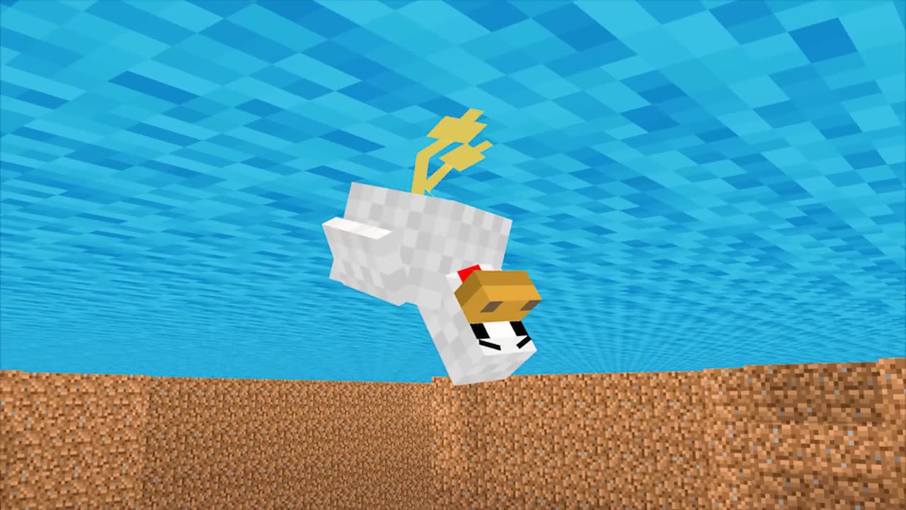 Monster School Poor Baby Chicken, Can't Swim - Sad Story - Minecraft Animation