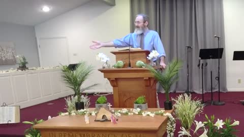 4-17-2022 - Clay Hall - sermon only: "Delivered Up For Our Trespasses, Raised For Our Justification"