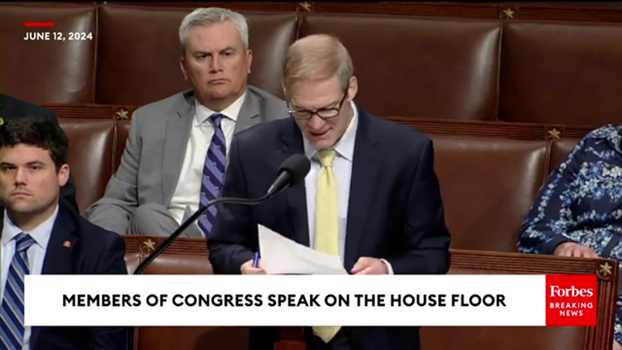 BREAKING NEWS: Jim Jordan Eviscerates Merrick Garland On The House Floor Ahead Of Contempt Vote