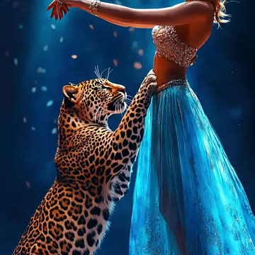 A woman fuses with a cheetah on the AGT.#americagottalent #agt #talent #shorts