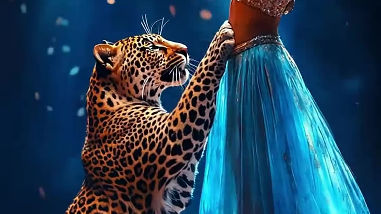 A woman fuses with a cheetah on the AGT.#americagottalent #agt #talent #shorts