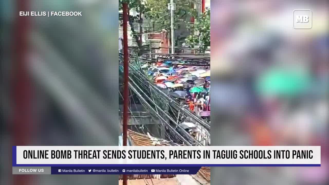 Online bomb threat sends students, parents in Taguig schools into panic