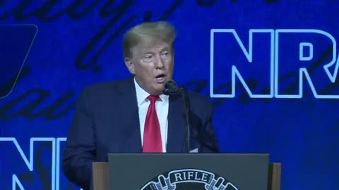 Former President Donald Trump speaks at NRA Convention in Houston