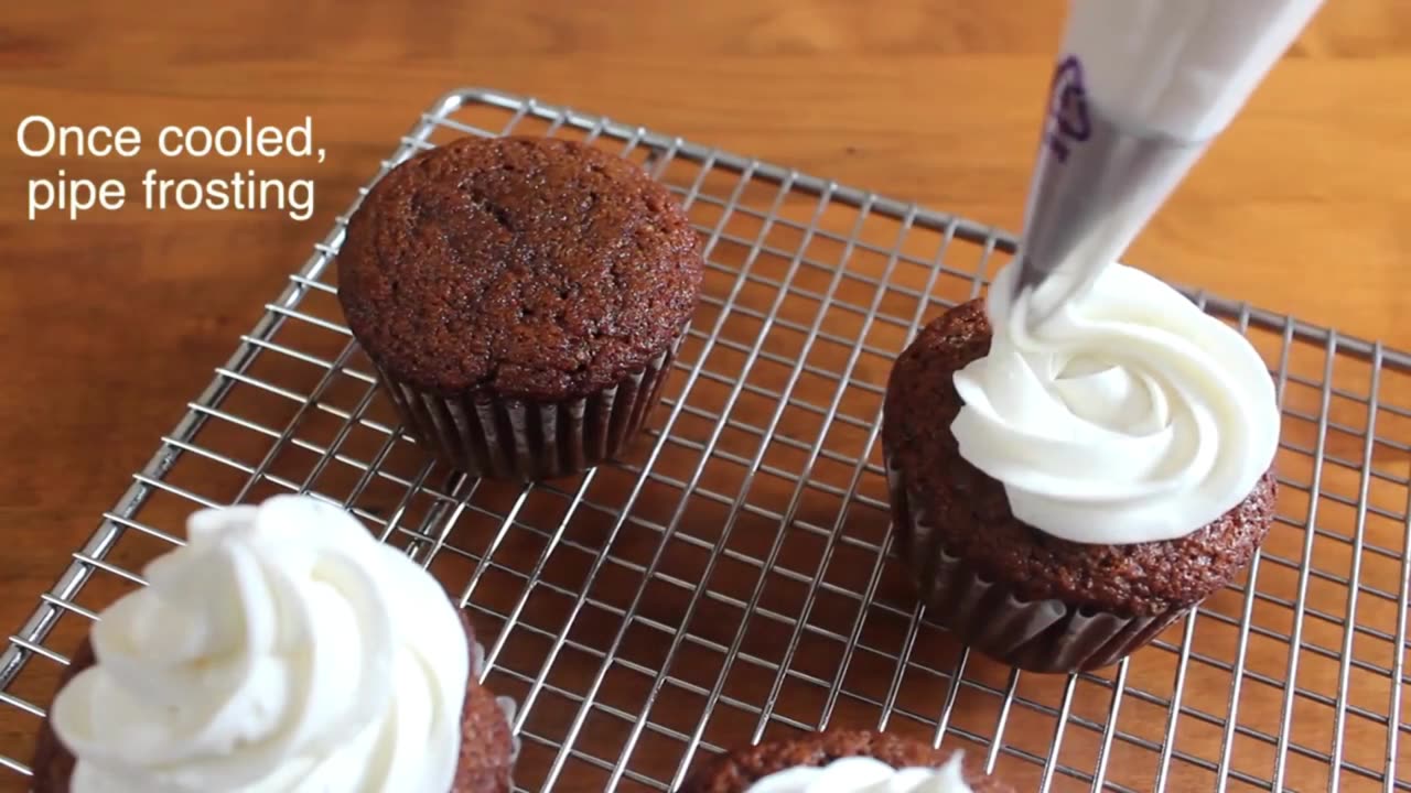 Dessert Making Recipes---Gingerbread Cupcakes (SweetTreats)