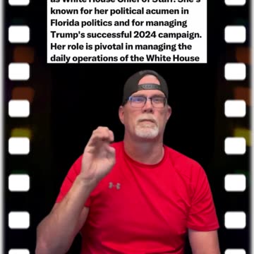 Susie Wiles The First Woman Chief Of Staff For The White House. ❤️🇺🇸