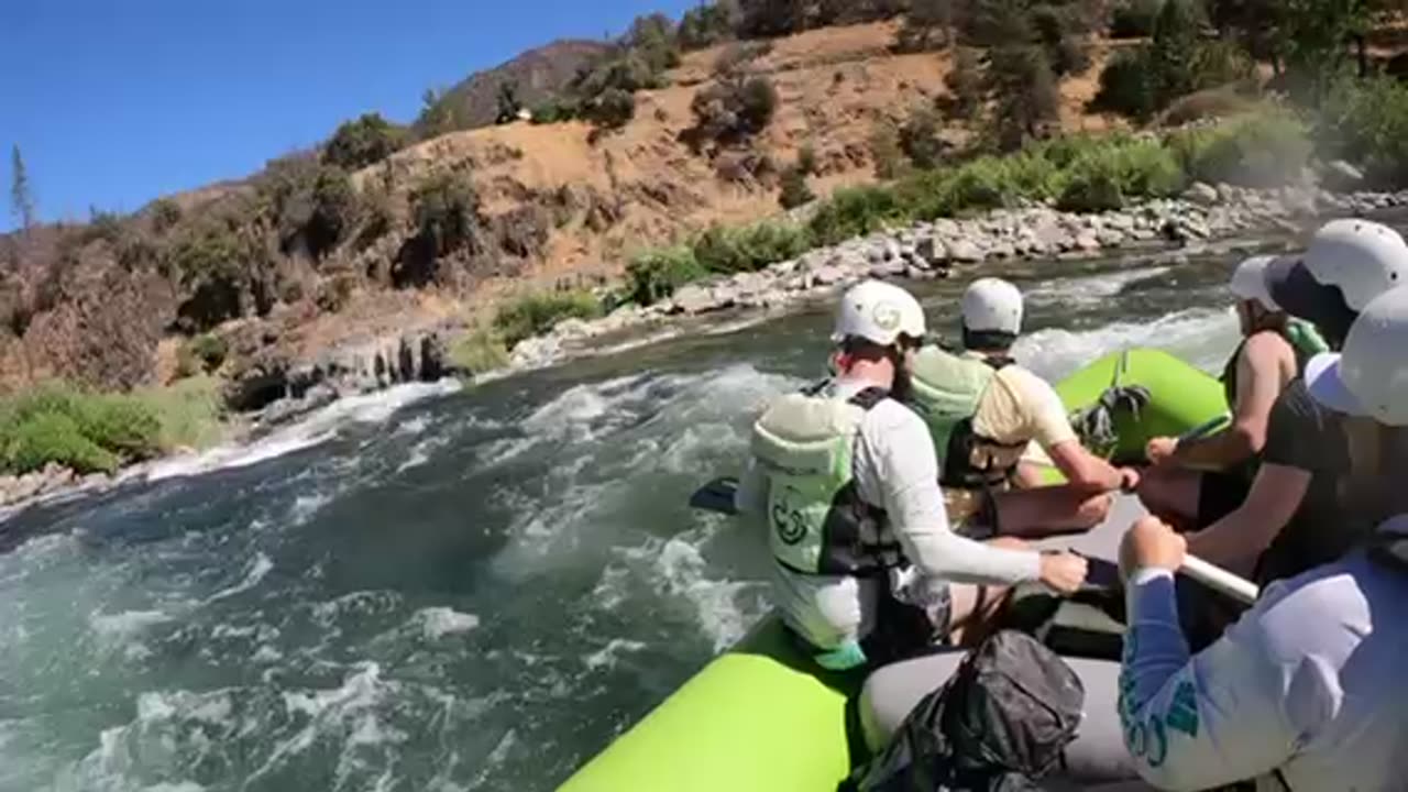 American River White Water Rafting - The Chute