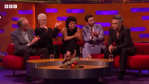 Robbie Williams talks about being at number one for longer than ELVIS _ The Graham Norton Show - BBC