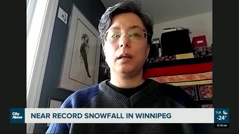 Winnipeg blanketed with near-record snowfall- NEWS OF WORLD 🌏