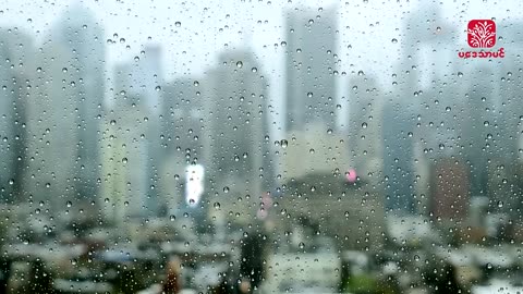 Relaxing rain music satisfying