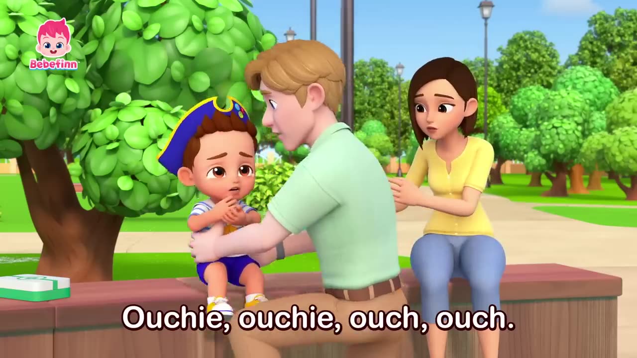 Ouch! Bebefinn Got A Boo Boo! _ Boo Boo Song In The Park _ Fun Nursery Rhymes for Kids