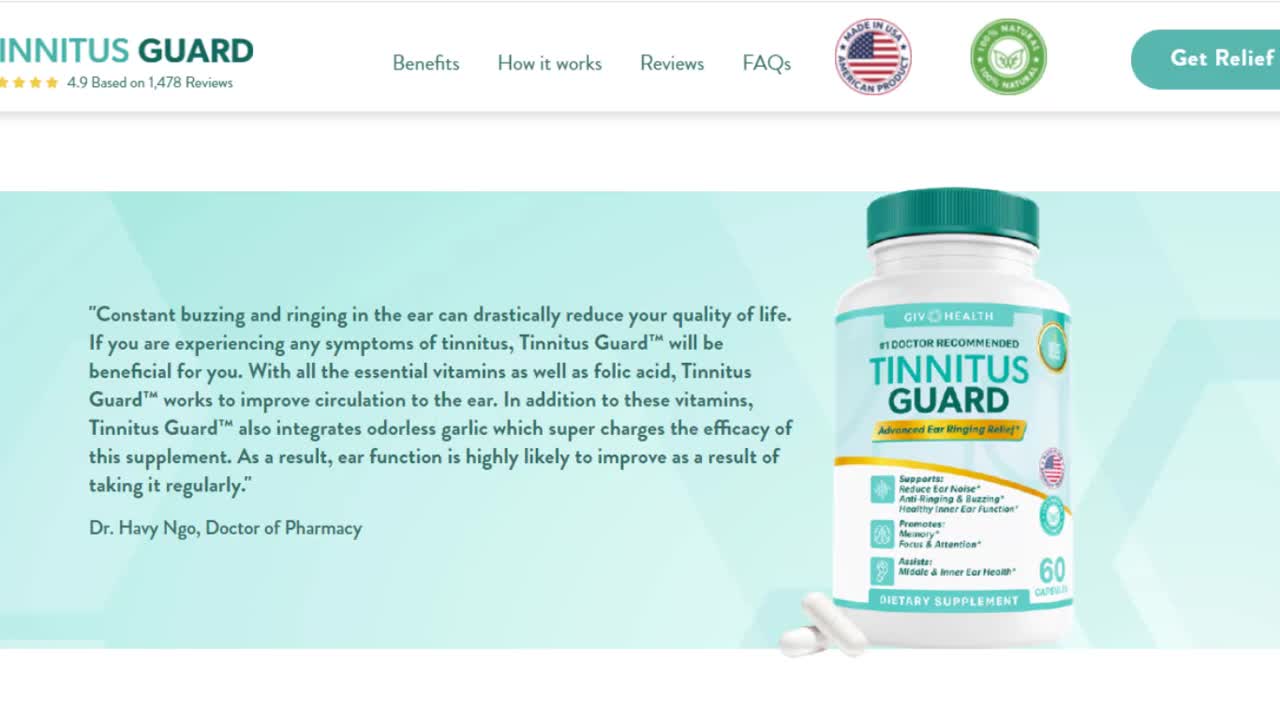 Tinnitus Guard - Tinnitus Guard Review!!Does Tinnitus Guard It Work?