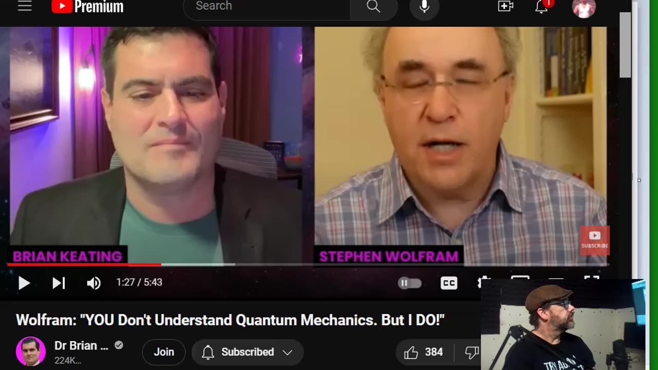 Stephen Wolfram I already figured that out! No Time for Infinity!