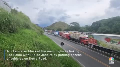 Brazilian Truckers Create Multiple Blockades In Support Of Bolsonaro