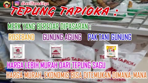 CARA MEMBEDAKAN 3 TEPUNG YAITU TAPIOKA-MAIZENA- DAN TEPUNG SAGU