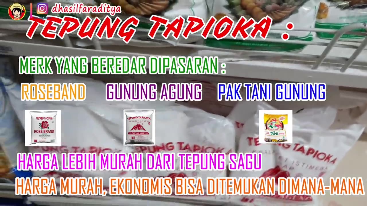 CARA MEMBEDAKAN 3 TEPUNG YAITU TAPIOKA-MAIZENA- DAN TEPUNG SAGU