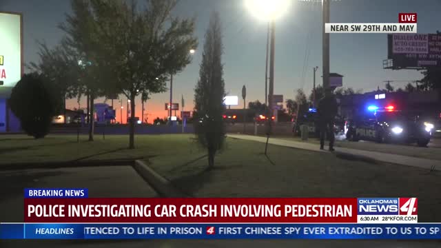 Pedestrian hit by car in southwest OKC