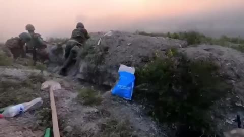 RPG shot at russians on the hills near Belogorovka, Seversky Donets.