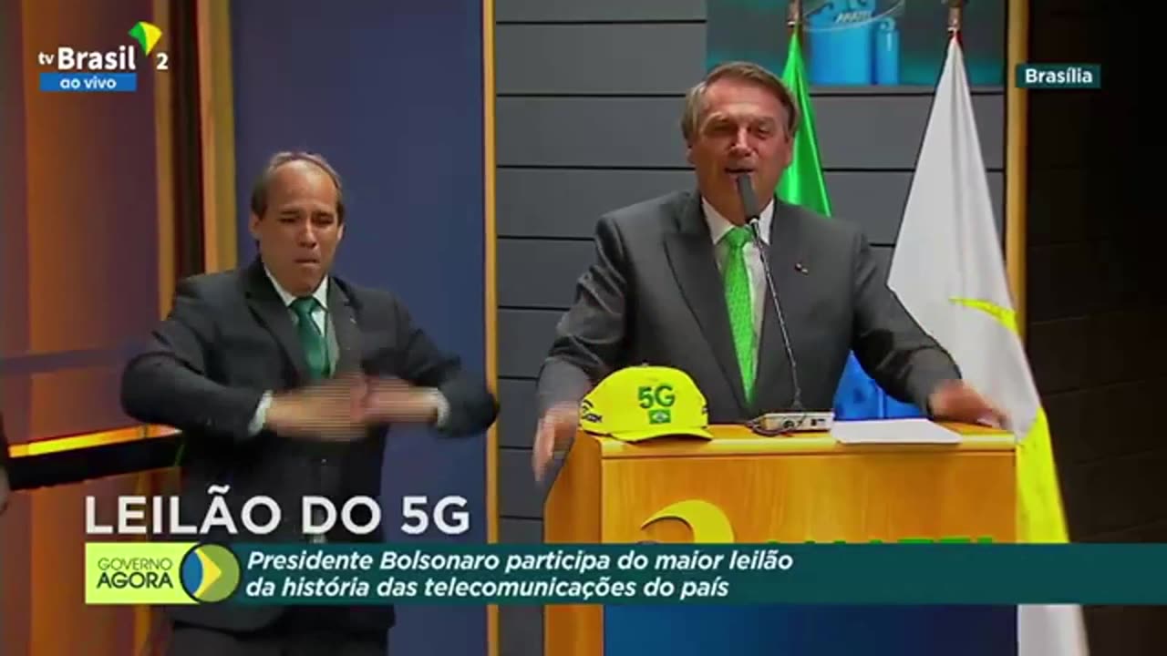 DISCURSO DO BOLSONARO NO LEILÃO DO 5G